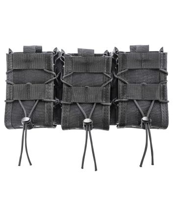 High Speed Gear 45DD00BK TACO Double Decker Shingle Black Nylong, Triple Shingle (3 Rifle/3 Pistol Mags), Fits MOLLE