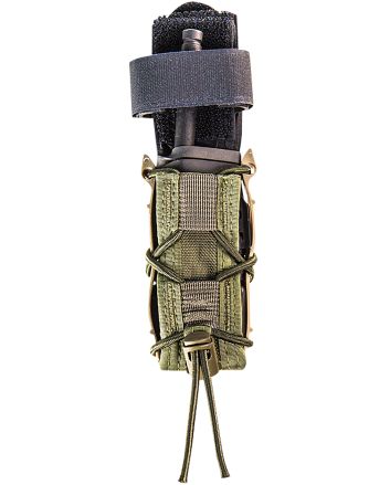 High Speed Gear 11PT00OD TACO Mag Pouch Single, OD Green Nylon, Mounts to MOLLE &amp; 2" Wide Belts
