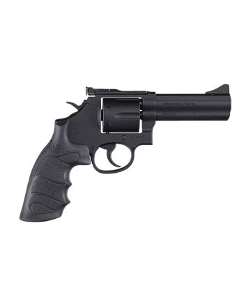 SAR USA SARSR38BL4 SAR SR357 Mag/38 Special 6 Shot 4" Black Steel Barrel &amp; Cylinder, Black Steel Frame, Black Finger Grooved Grip, Drop Safety/Hammer Block Safety, Exposed Hammer