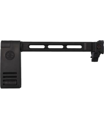 Sig Sauer 8901672 Pivoting Contour BraceBlack, Fixed/Folding with Locking Hinge, Mounts to 1913 Pic. Interface, Designed for Sig MCX/MPX