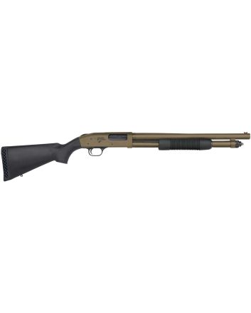 Mossberg 50781 590 Thunder Ranch 12 Gauge 5+1 3" 18.50" Cylinder Bore, Patriot Brown Barrel/ Optic Cut Rec, Black Synthetic Furniture, Fiber Optic Sight