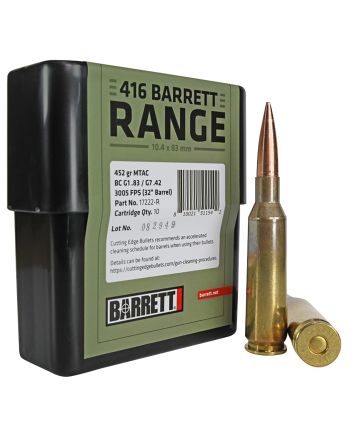 Barrett 17222R Range416Barrett 450gr MTAC 10/Box