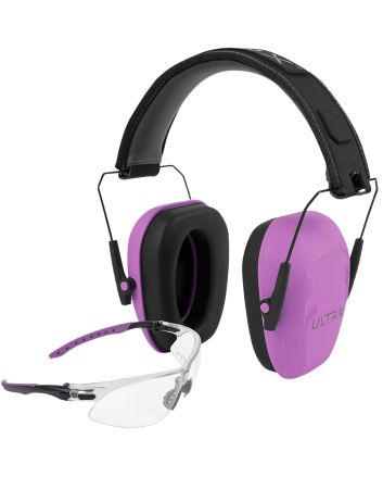 Allen 4155 Shield Ear &amp; Eye Protection Combo 23 dB Plum