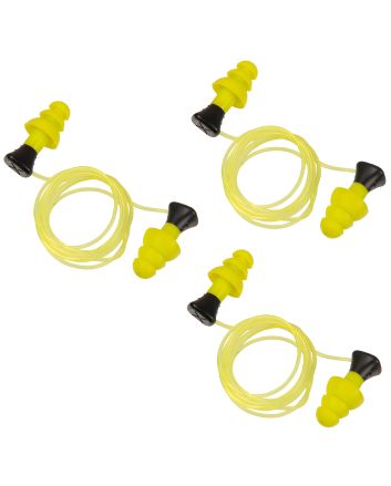Allen 4118 Tethered Silicone Ear Plugs 26 dB Yellow 3 Pair