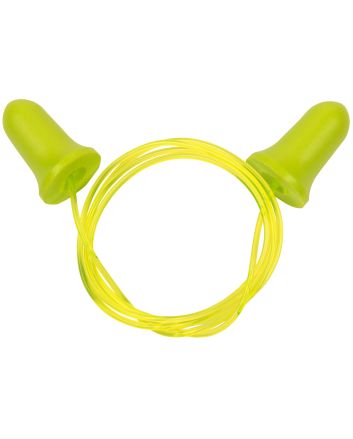 Allen 4119 Tethered Tapered Foam Ear Plugs 32 dB Yellow/Lime Green 5 Pair