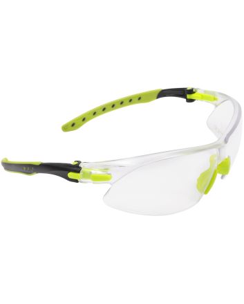 Allen 4140 Keen Safety Glasses Youth Clear Lens Lime Green Frame