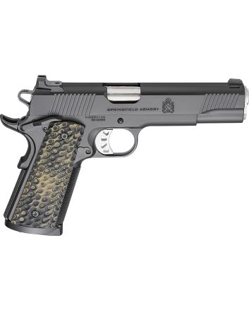Springfield Armory PC9125 1911 TRP45 ACP 8+1 5" Stainless Match Grade Barrel, Black Cerakote Serrated Carbon Steel Slide &amp; Frame w/Beavertail, VZ Hydra G10 Grip