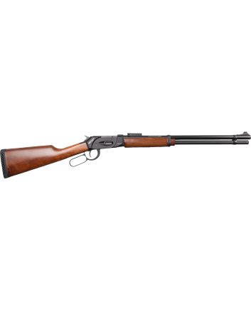 Gforce Arms GFLVR410S SaddlehornLever 2.50" 9+1 24" Black Steel Barrel, Black Picatinny Rail Aluminum Receiver, Fixed Walnut Stock