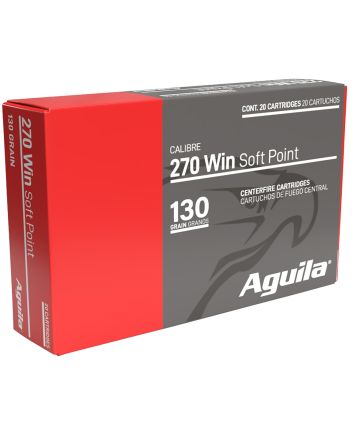 Aguila 8053AG 270Win 130gr InterLock Boat Tail Soft Point 20 Per Box/10 Case