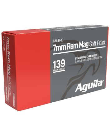Aguila 80591AG 7mm Rem Mag 139gr InterLock Boat Tail Soft Point 20 Per Box/10 Case