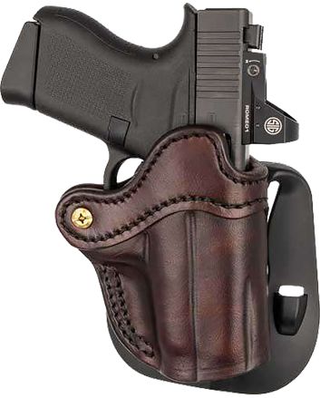 1791 Gunleather ORPDHCSBRR Optics Ready Paddle Holster C OWB Signature Brown Leather Fits 2.50-3" Barrel Right Hand