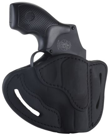 1791 Gunleather RVHX1SBLR RVHX-1OWB Size 01 Stealth Black Leather Belt Slide, J-Frame, Right Hand