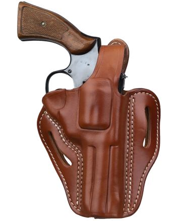 1791 Gunleather RVHX2CBRR RVHX-2OWB Size 02 Classic Brown Leather Fits Up to 4" Barrel, K/L-Frame, Belt Slide Right Hand