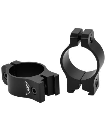 Warne V420M Rimfire Rings Vapor Matte Black Aluminum 1" Tube Low Vertical Split 3/8" Dovetail 0 MOA
