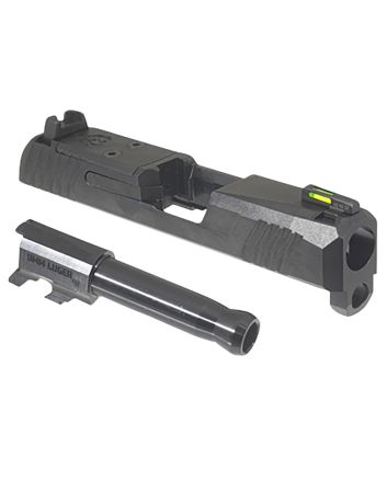 RugerMax-9 Slide Assembly Fits Ruger Max-9 9mm Luger, Black Optic Ready/Serrated Slide