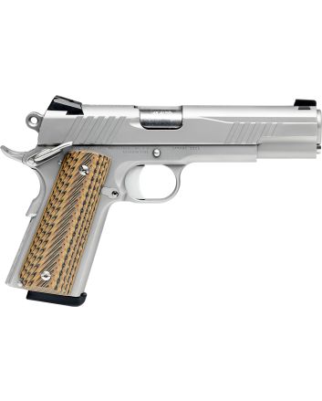 Savage Arms 67205 1911 Government 9mm Luger 10+1 5" Stainless Steel Barrel, Serrated Stainless Steel Slide, Stainless Steel Frame w/Beavertail, Brown VZ Grip