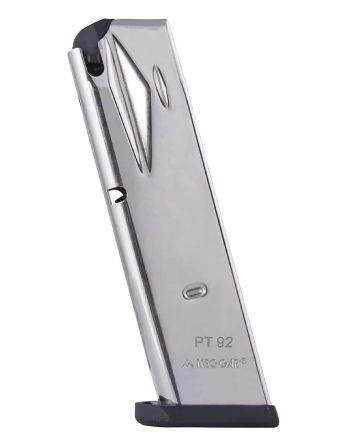 Mec-Gar PT9215N Taurus PT92/9915rd 9mm Compatible w/ Taurus PT92/99 Nickel