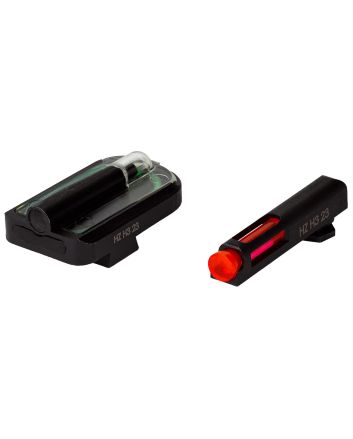 HiViz GLFD21 FastDotH3 Sight Set for Glock Red Fiber Optic Front Sight-Green Tritium Rear Sight