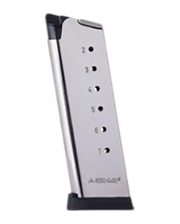 Mec-Gar MGCO4507NPF 1911 Officers7rd 45 ACP Nickel Carbon Steel