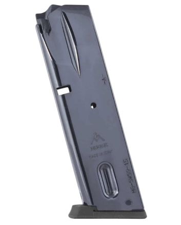 Mec-Gar MGSW5915N 15rd 9mm Compatible w/ S&amp;W 5900 Series/915/910/659 Black Nickel