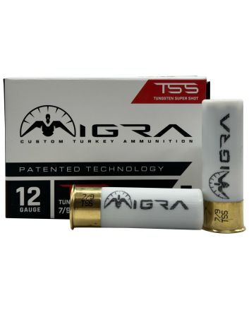 Migra Ammunitions T1279200 TSS Turkey12Gauge 3" 2oz 7/9Shot 5 Per Box/10 Case