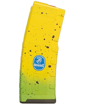 Amend2 556BANANA30 MOD-2 Banana 30rd 5.56mm Compatible w/ AR-15 Yellow/Green