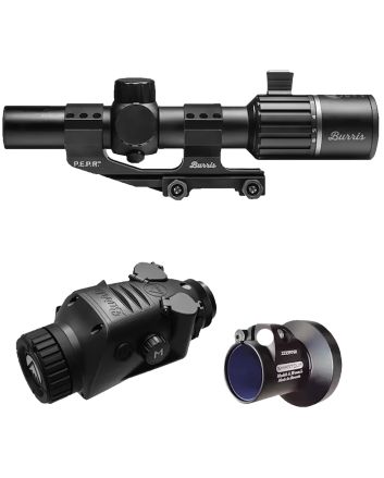 Burris 300674 BTC 35 V2 RT6 Combo Thermal Clip On/Handheld/Mountable Matte Black 1-4x35mm, Multi Reticle, 400x300, 50Hz Resolution, Zoom 1x/2x/4x, Includes SS #153204