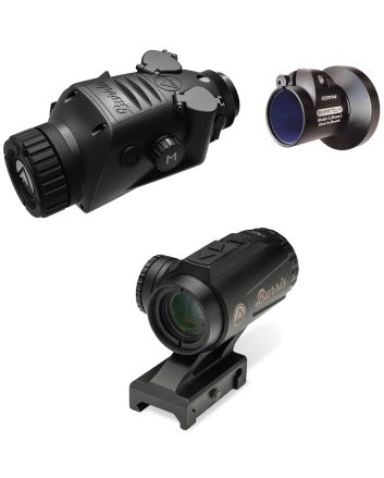 Burris 300675 BTC 35 V2 RT3 Combo Thermal Clip On/Handheld/Mountable Matte Black 1-4x35mm Multi Reticle 400x300, 50Hz Resolution Zoom 1x/2x/4x, Includes SS#120623