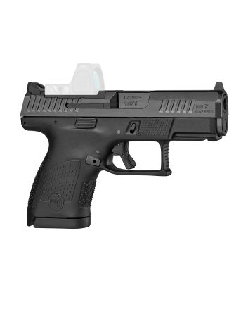 CZ-USA 01568 P-10 SSub-Compact Frame 9mm Luger 10+1 3.50" Black Steel Barrel, Black Nitride Optic Ready/Serrated Steel Slide, Black Polymer Frame w/Picatinny Rail