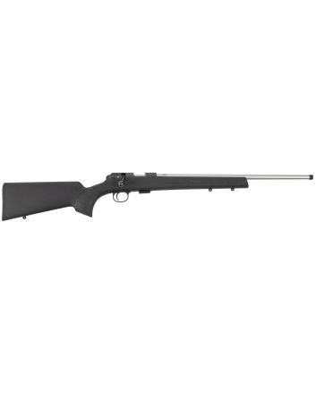CZ-USA 02395 CZ 457 American 22 LR 5+1 20" Stainless Steel Threaded Barrel, American Style Black Synthetic Stock