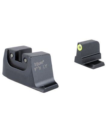 Trijicon SA240C601149 Suppressor/Optic Height SightsGreen/Tritium Yellow Outline Front Sight-Green/Tritium Black Outline Rear Sight Smith &amp; Wesson M&amp;P C.O.R.E./ M&amp;P M2.0