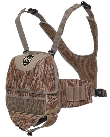 Knight &amp; Hale KHT0103 Run N Gun Turkey Vest Chest Mossy Oak Bottomland