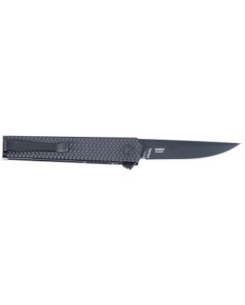 CRKT 7081D2K CEO Microflipper 2.36" Folding Drop Point Plain Black TiNi D2 Steel Blade, Black Textured Aluminum Handle