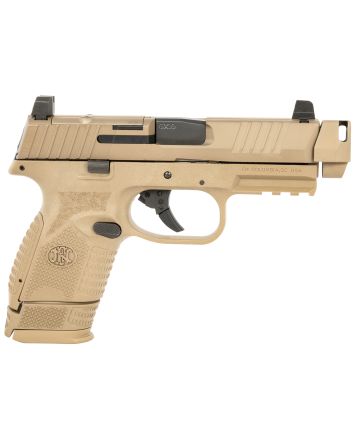 FN 66101794 509C MRDCompact W/Compensator Frame 9mm Luger 4.20" 15+1 12+1 Black Flat Dark Earth PVD Flat Dark Earth
