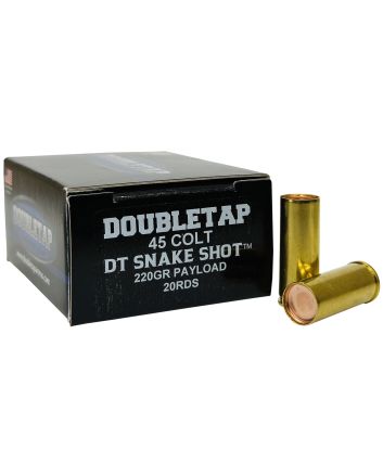 DoubleTap Ammunition 45CSSS2 Snake Shot45Colt 220gr 20 Per Box/50 Case