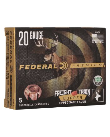 Federal P209FT Premium Freight Train 20Gauge 3" SlugShot 5 Per Box/10 Case