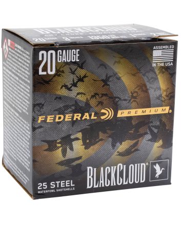 Federal PWUX20924 Premium Black Cloud 20Gauge 3" 1oz 25 Per Box/10 Case
