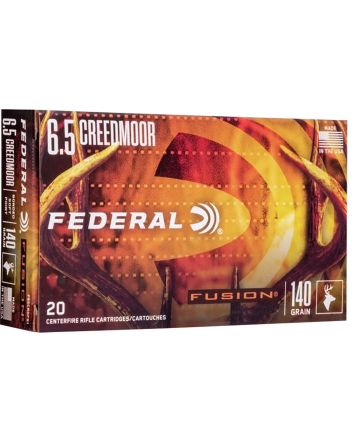 Federal F65CRDTFS1 Fusion6.5Creedmoor 140gr Bonded Soft Point 20 Per Box/10 Case