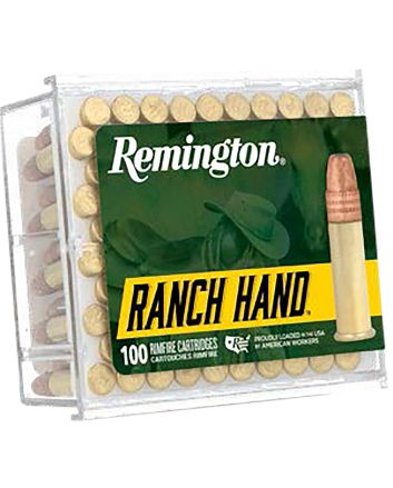 Remington Ammunition R21263 Ranch Hand22LR 42gr Plated Lead Round Nose 100 Per Box/50 Case