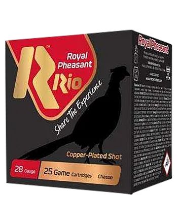 Rio Ammunition RPC285 Royal Pheasant28Gauge 2.75" Copper 5Shot 25 Per Box/10 Case