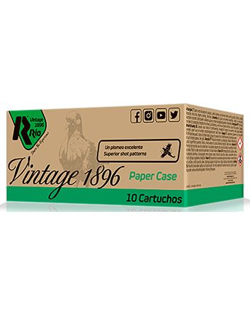 Rio Ammunition VP36FHV8 Vintage 1896 Paper Flyer 12Gauge 2.75" 8Shot 10 Per Box/25 Case
