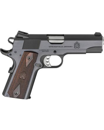 Springfield Armory PX9418 1911 Garrison 45 ACP 7+1 4.25" Stainless Match Grade Barrel, Blued Serrated Carbon Steel Slide &amp; Frame w/Beavertail, Thinline Wood Grip