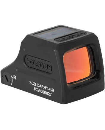Holosun SCSCARRYGR SCS Carry Black Anodized 1 x 0.58" X 0.77" 2 MOA Green Dot/32 MOA Circle Multi Reticle