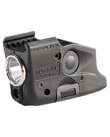 Streamlight 69352 TLR-6 HL G Fits S&amp;W M&amp;P Shield/Sig P365 Pistol/Compatiblew/ Glock 42/43, 300 Lumens, White LED Bulb, Green Laser, 130 Meters Beam, Black