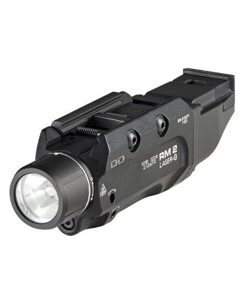 Streamlight 69454 TLR-2 RM w/Laser Black Anodized Aluminum, 1,000 Lumens White LED Bulb/Green Laser, 297 Meters Beam, Picatinny Rail Mount