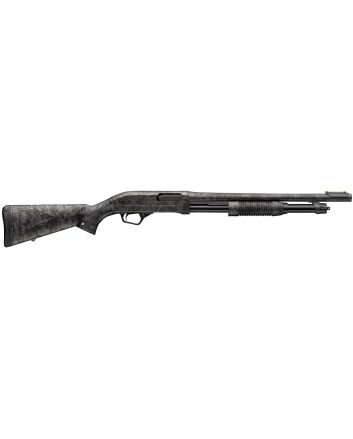 Winchester Repeating Arms 512457695 SXP Defender Compact 20 Gauge Pump 3" 5, 2 3/4" Shells 18" Forged Carbon Hydrodip Steel Barrel, Aluminum Receiver, Fixed Forged Carbon Hydrodip Synthetic Stock