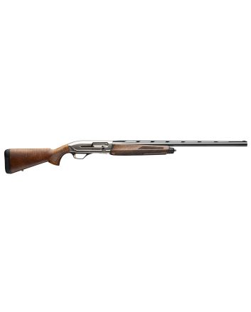 Browning 011779204 Maxus II Upland Full Size 12 Gauge Semi-Auto 3" 4, 2 3/4" Shells 28" Matte Blued Vent Rib Barrel, Satin Nickel Aluminum Receiver,Grade I Turkish Walnut Wood Stock w/Adj Shim
