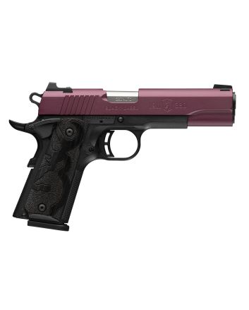 Browning 051994492 1911-380 Black Label Full Size Frame 380 ACP 8+1 4.25" Matte Stainless Steel Barrel, Black Cherry Cerakote Serrated Steel Slide, Matte Black Polymer Frame w/Beavertail