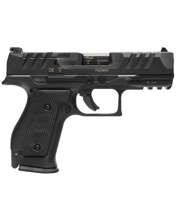 Walther Arms 2872111 PDP Steel Frame 9mm Luger 15+1 4" Black Steel Barrel, Matte Black Tenifer Optic Ready/Serrated Steel Slide, Black Steel Frame w/Picatinny Rail, Textured Wraparound Grip