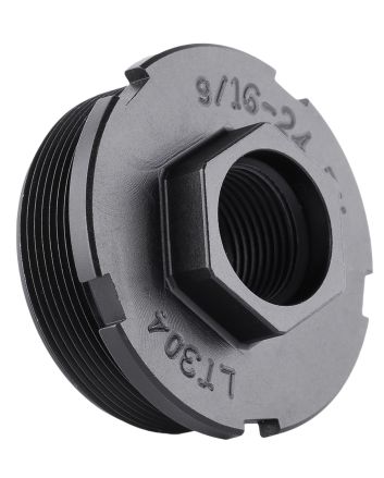 Dead Air LT301 HUB Direct Thread Mount 1/2"x28 4140 HT Alloy Steel Black